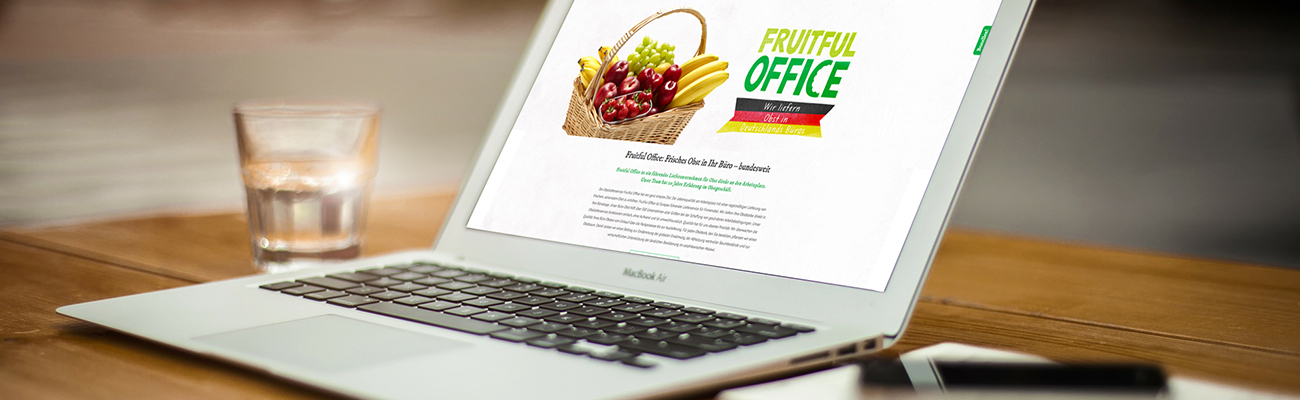 Obst am Arbeitsplatz Internetseite