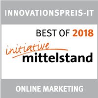 Innovationspreis-IT Prädikat "best of" 2016 "Online Marketing"