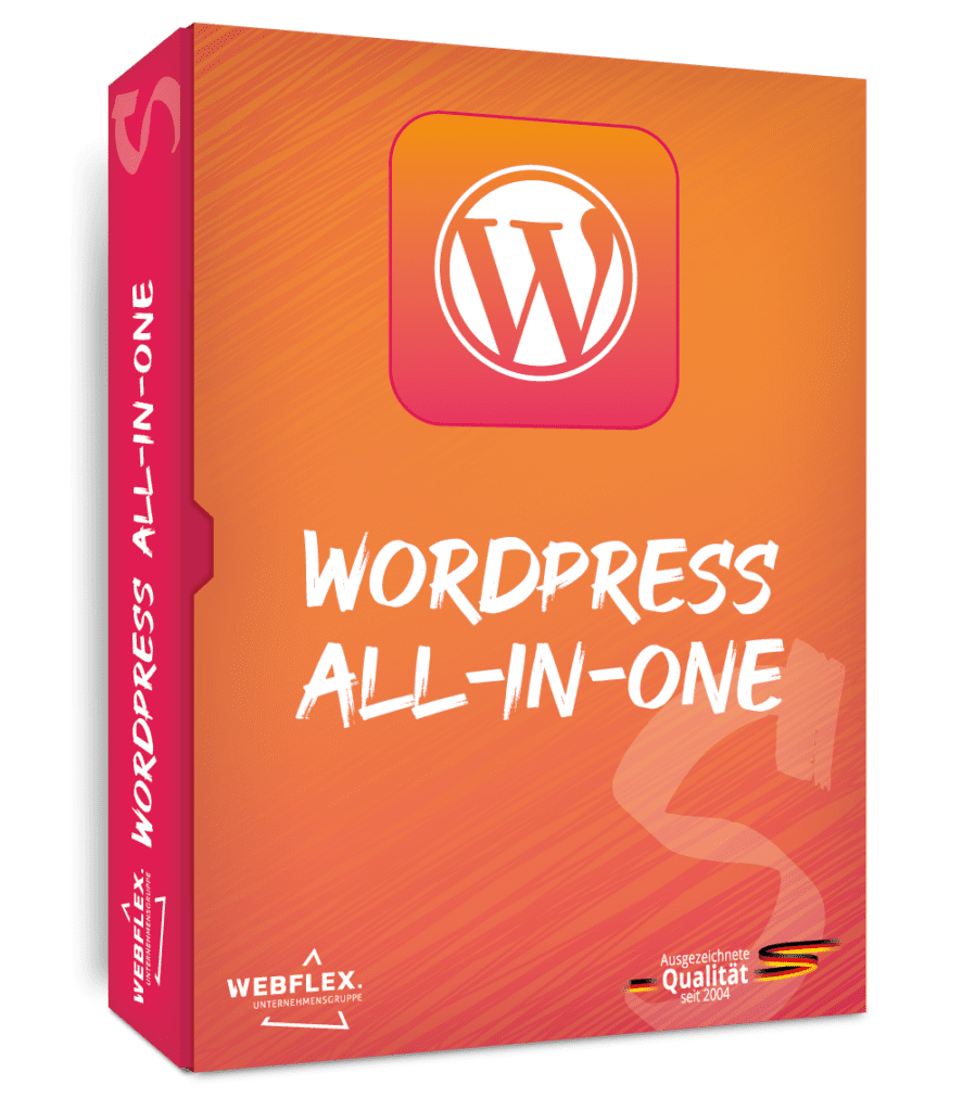 Darstellung des Produkt-Paketes 'WordPress All-In-One S' für WordPress Hosting und Updates