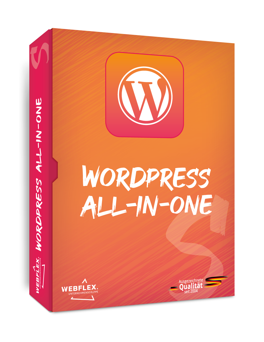 Darstellung des Produkt-Paketes 'WordPress All-In-One S' für WordPress Hosting und Updates