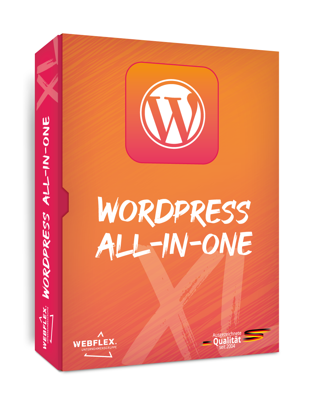 Darstellung des Produkt-Paketes 'WordPress All-In-One XL' für WordPress Hosting und Updates
